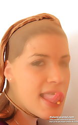 nylon on face pics
